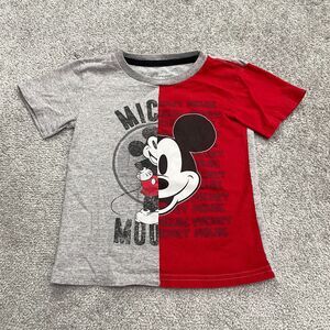 Disney Junior Mickey Mouse Graphic T-Shirt Toddler 4T Gray White Crew Neck Tee